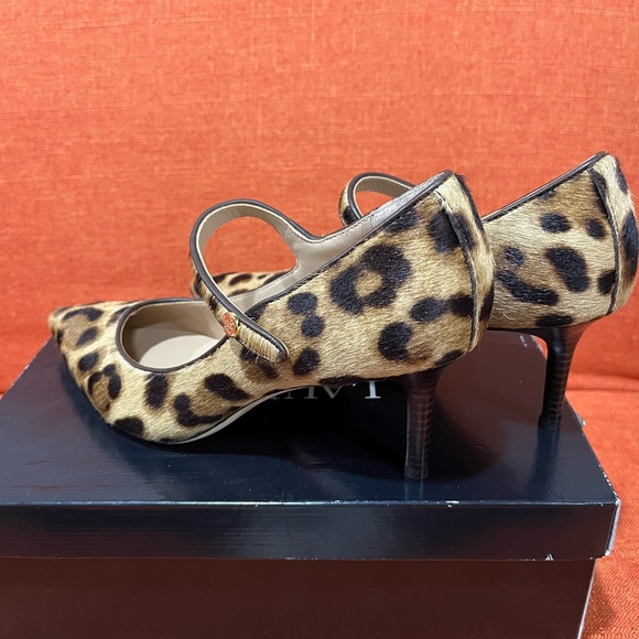 Lauren Ralph Lauren Leopard Print Heels NWT - Picture 5 of 8